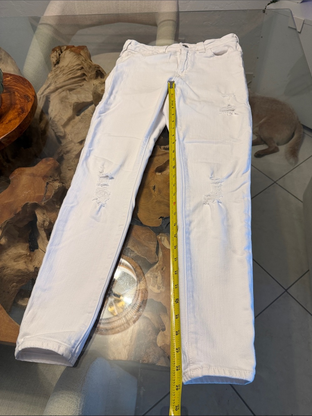 True Religion White Skinny Jeans